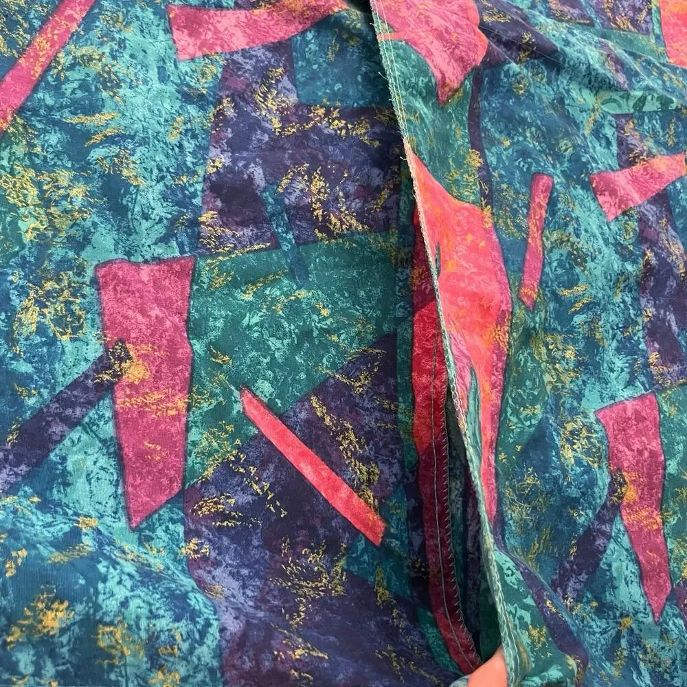 Retro Geometric Pillow Shams 2 Standard Gold Metallic